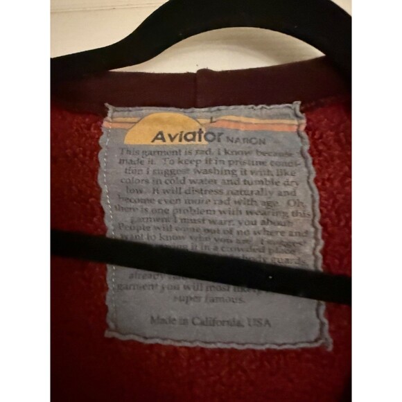 Aviator Nation Limited Edition Faded Rainbow Red Set - L Top / M Pants w Pockets - Picture 4 of 5